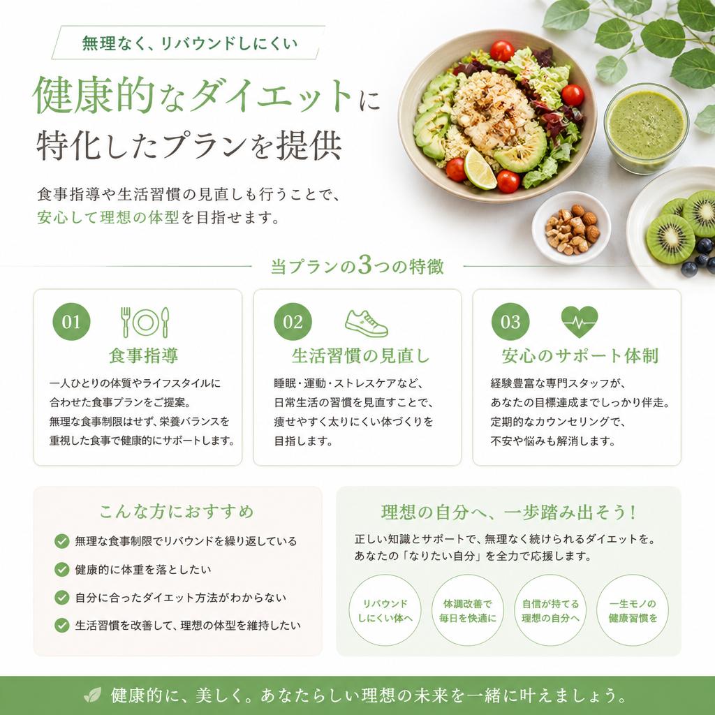 ダイエットサポートで理想の体型を実現