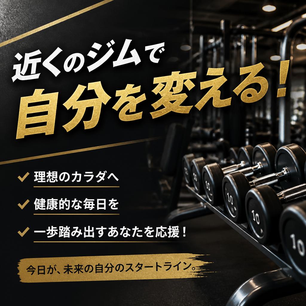 近くのジムで自分を変える！